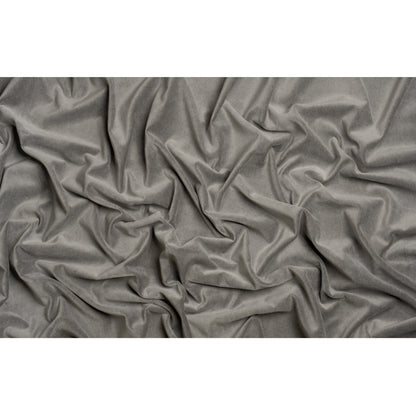 Cotton and Polyester Upholstery Velvet - Silver - Banton Collection Full
