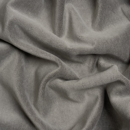 Cotton and Polyester Upholstery Velvet - Silver - Banton Collection