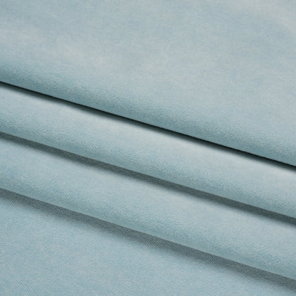 Cotton and Polyester Upholstery Velvet - Sky - Banton Collection Folded