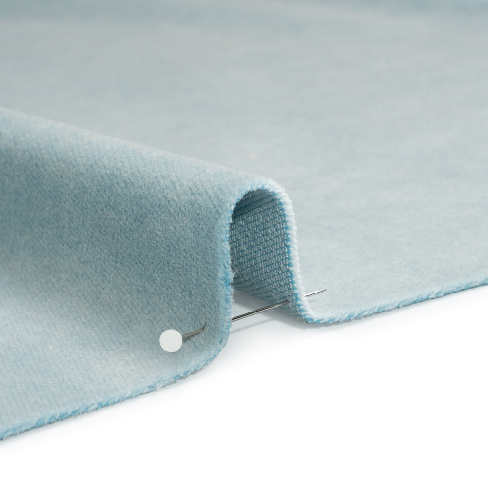 Cotton and Polyester Upholstery Velvet - Sky - Banton Collection Detail
