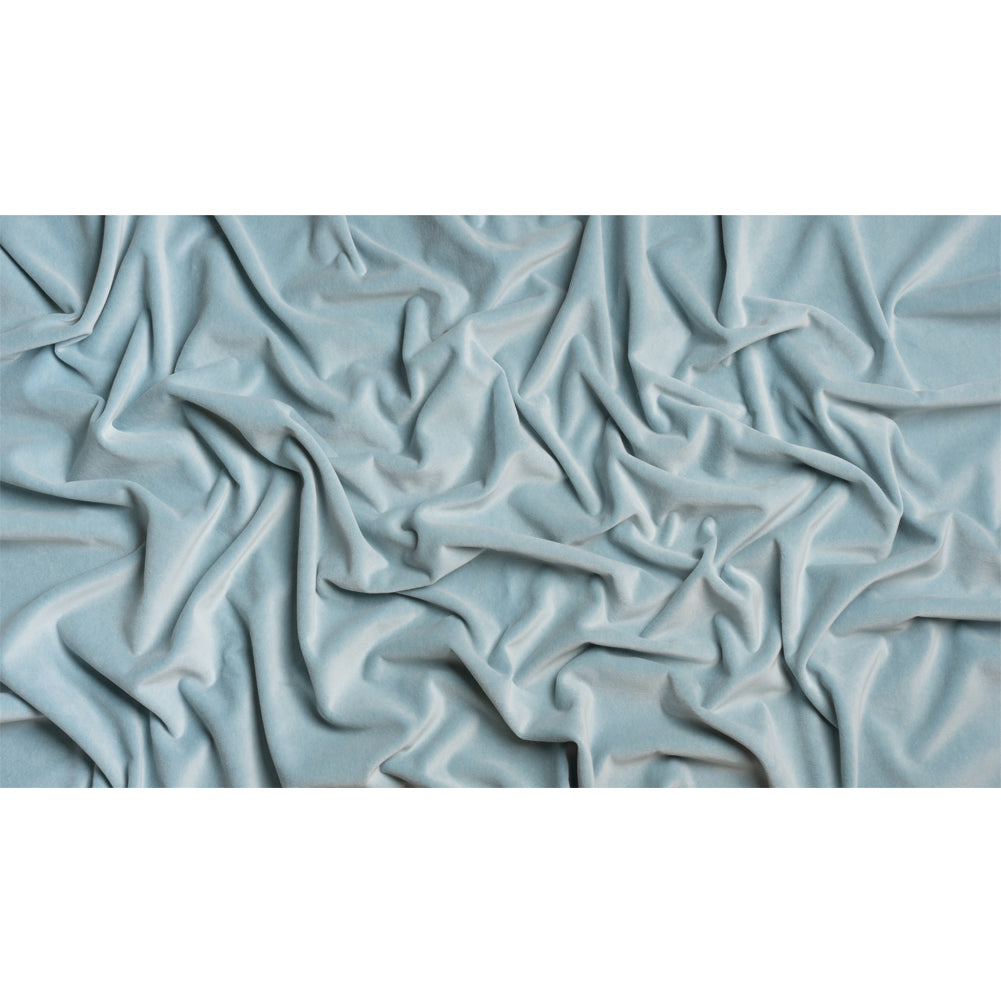 Cotton and Polyester Upholstery Velvet - Sky - Banton Collection Full