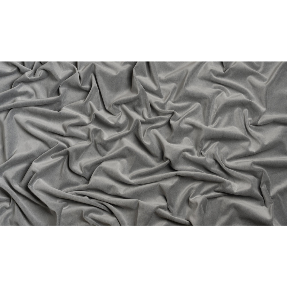 Cotton and Polyester Upholstery Velvet - Slate - Banton Collection Full