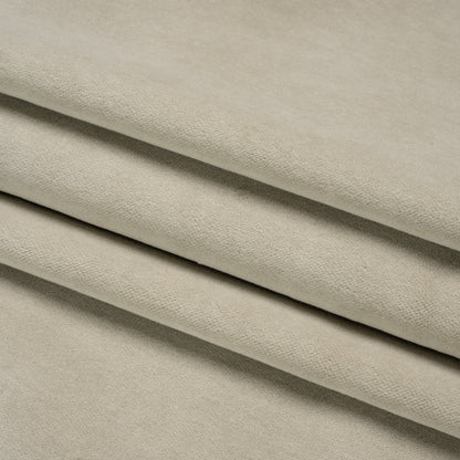 Cotton and Polyester Upholstery Velvet - Stone - Banton Collection Folded
