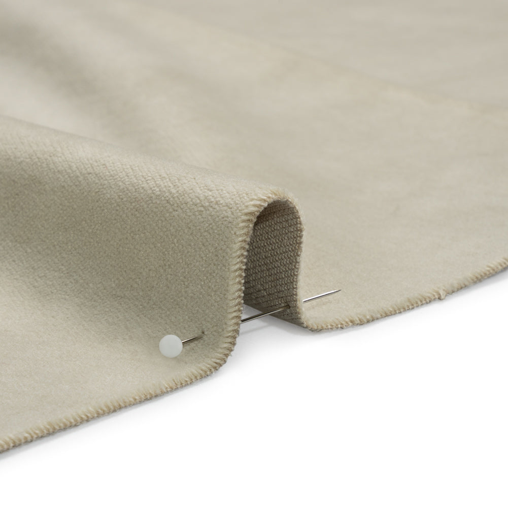 Cotton and Polyester Upholstery Velvet - Stone - Banton Collection Detail