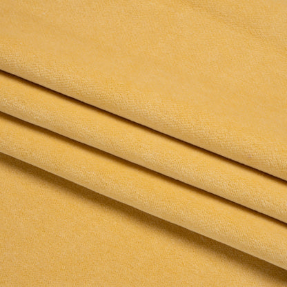 Cotton and Polyester Upholstery Velvet - Sunshine - Banton Collection Folded