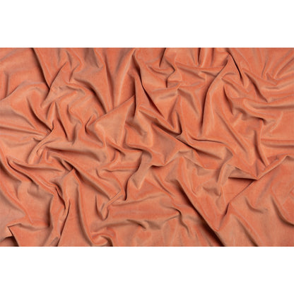 Cotton and Polyester Upholstery Velvet - Tangerine - Banton Collection Full