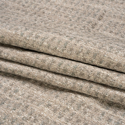 Tweedy Upholstery Boucle - Fog - Torlea Collection Folded
