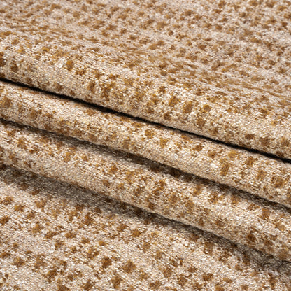 Tweedy Upholstery Boucle - Khaki - Torlea Collection Folded