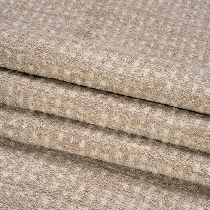 Tweedy Upholstery Boucle - Linen - Torlea Collection Folded