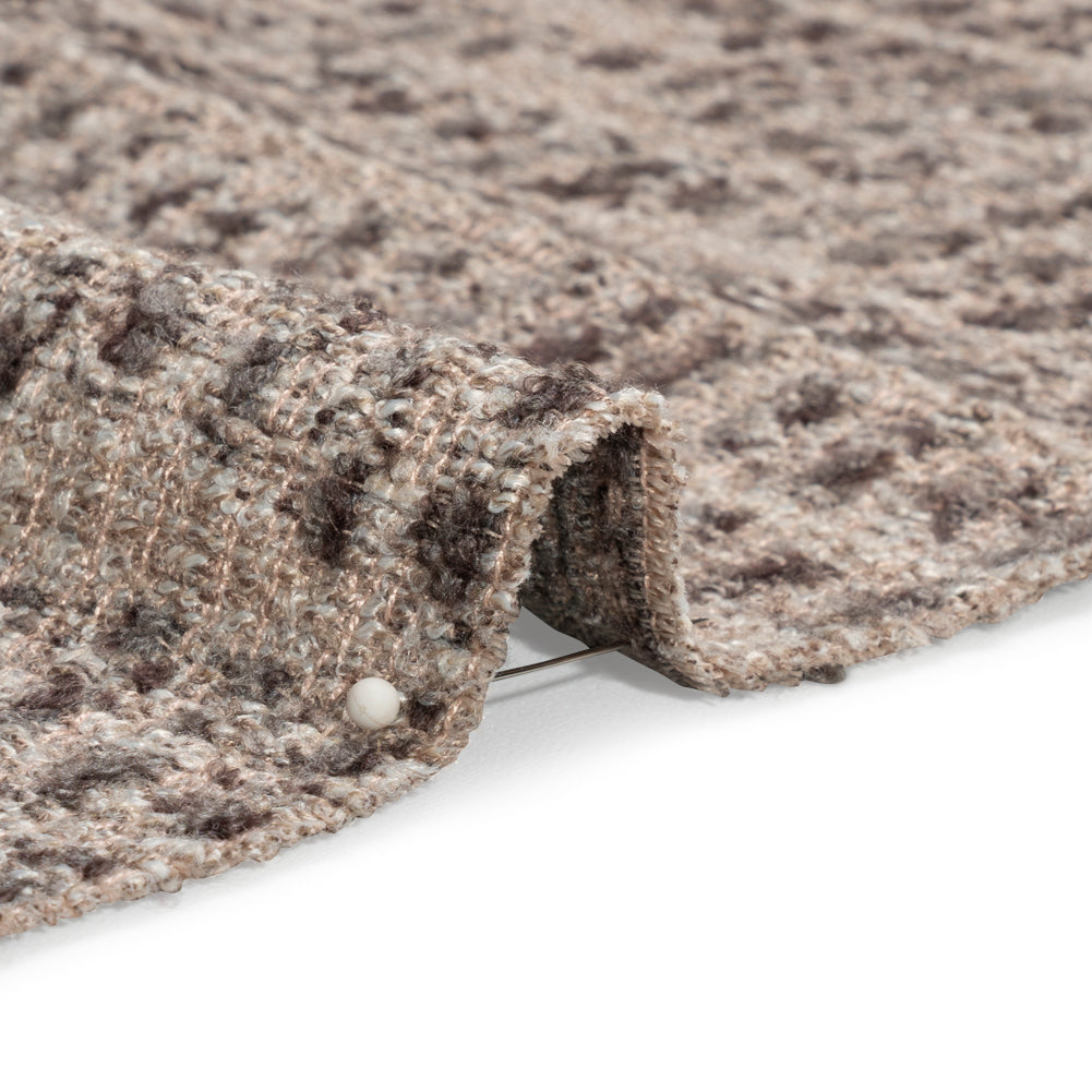 Tweedy Upholstery Boucle - Mocha - Torlea Collection Detail