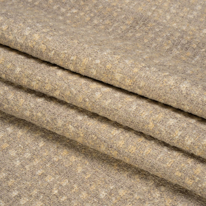 Tweedy Upholstery Boucle - Sand - Torlea Collection Folded