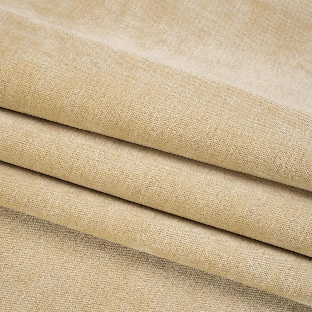 Upholstery Chenille with Latex Backing - Alabaster - Tonnet Collection Folded
