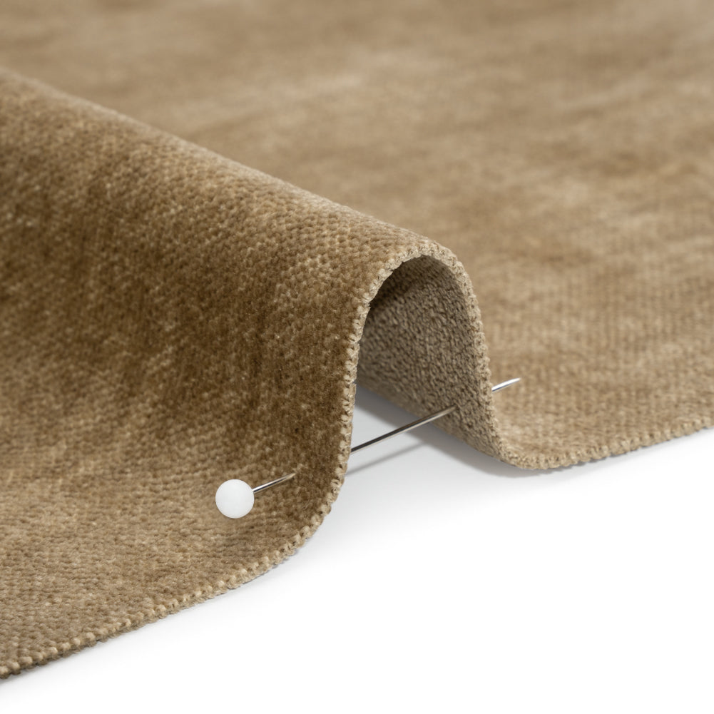 Upholstery Chenille with Latex Backing - Birch - Tonnet Collection Detail