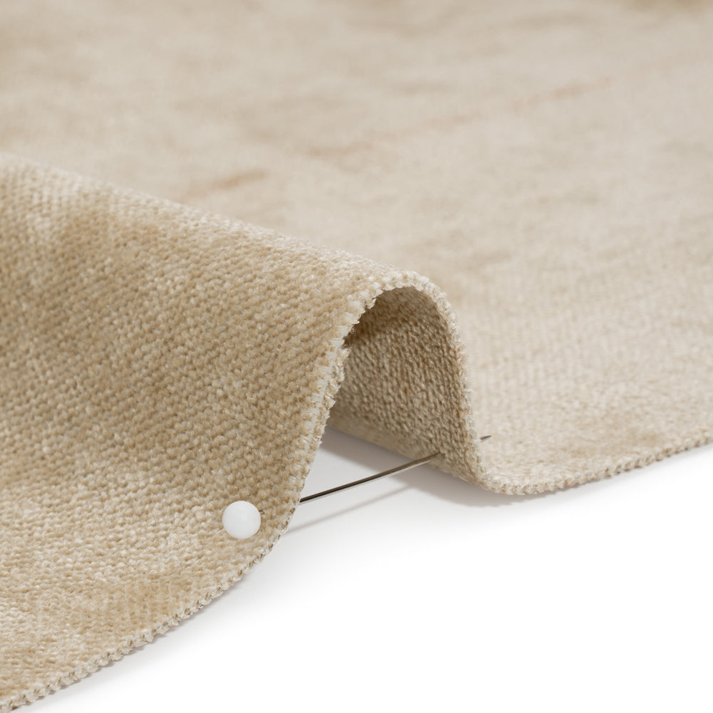 Upholstery Chenille with Latex Backing - Bisque - Tonnet Collection Detail