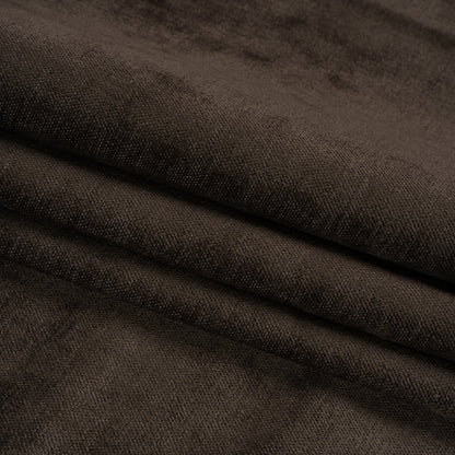 Upholstery Chenille with Latex Backing - Black Walnut - Tonnet Collection Folded