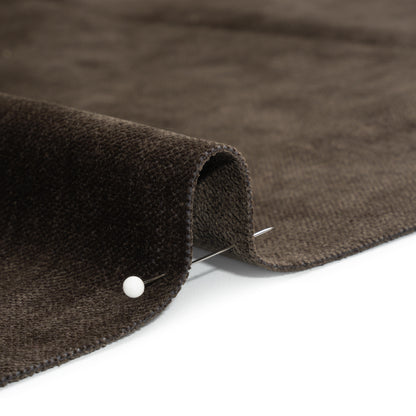 Upholstery Chenille with Latex Backing - Black Walnut - Tonnet Collection Detail
