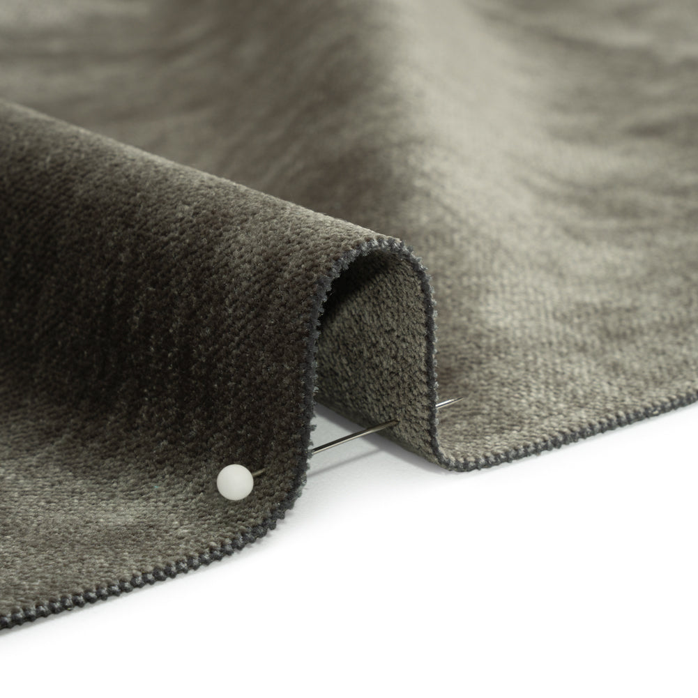 Upholstery Chenille with Latex Backing - Blue Steel - Tonnet Collection Detail