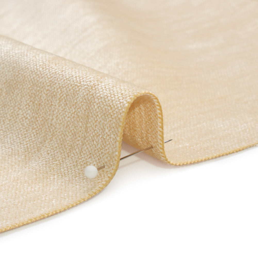 Upholstery Chenille with Latex Backing - Bone - Tonnet Collection Detail