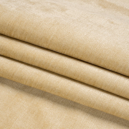 Upholstery Chenille with Latex Backing - Buttercream - Tonnet Collection Folded