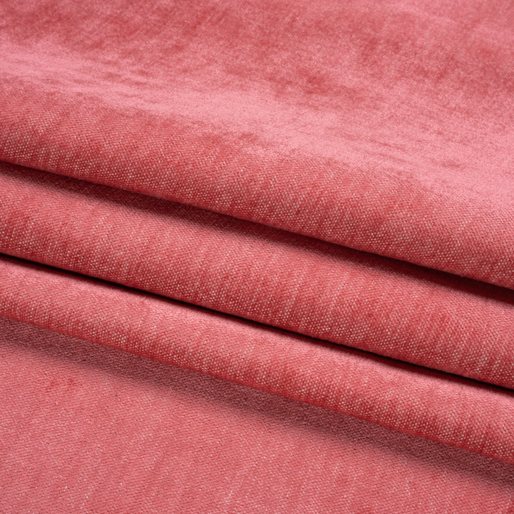 Upholstery Chenille with Latex Backing - Carnation - Tonnet Collection Folded
