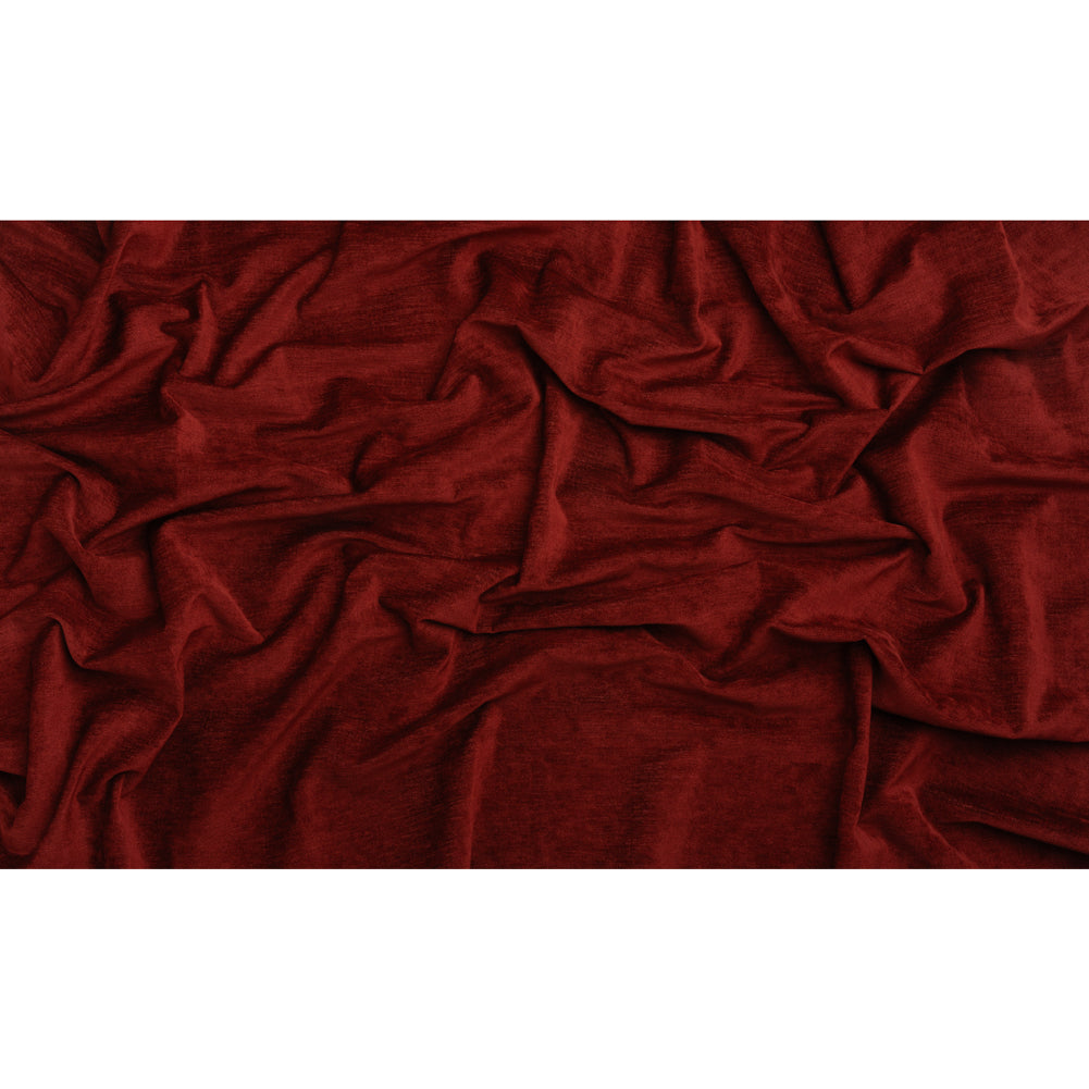 Upholstery Chenille with Latex Backing - Chili Pepper - Tonnet Collection Full