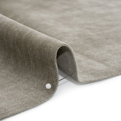 Upholstery Chenille with Latex Backing - Chrome - Tonnet Collection Detail