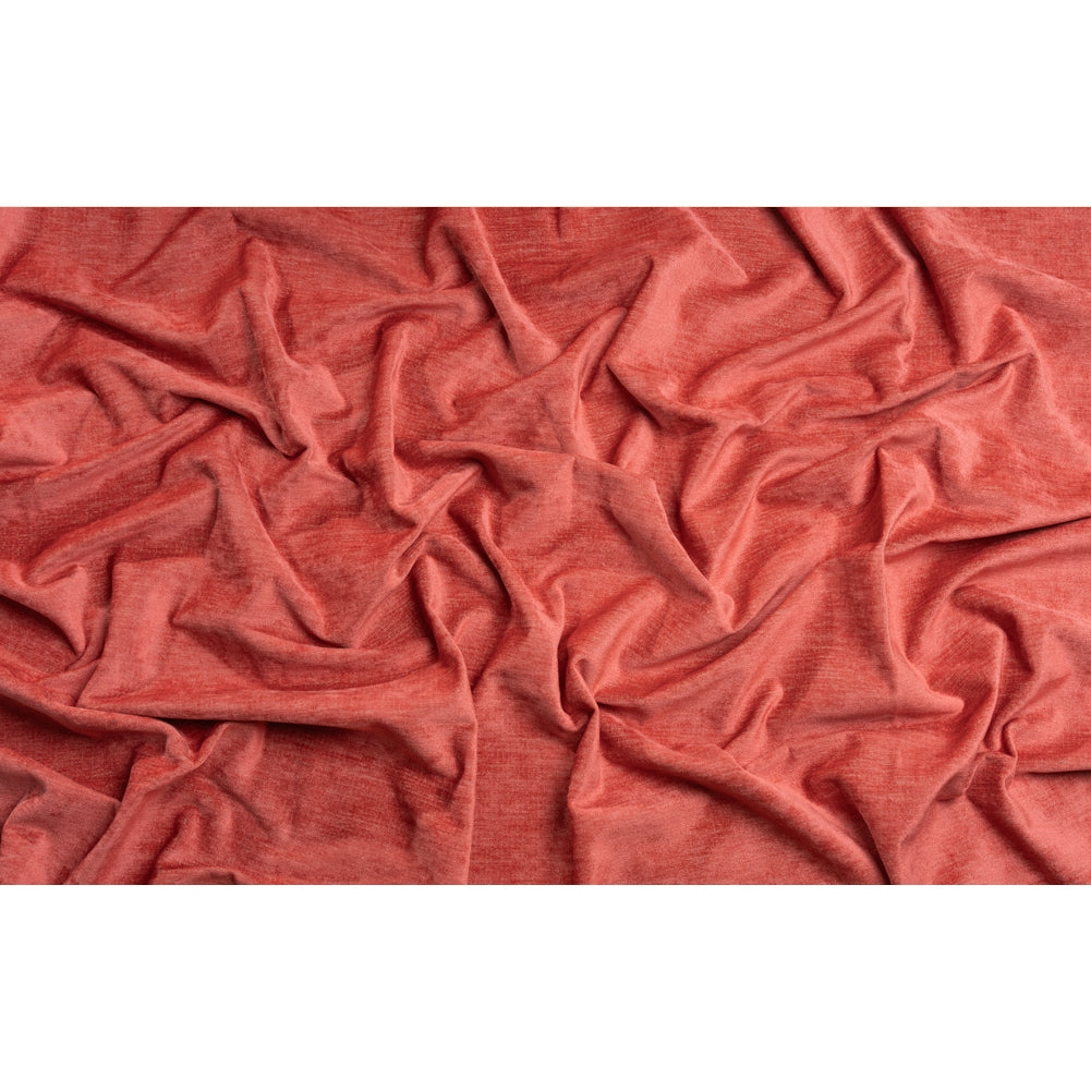 Upholstery Chenille with Latex Backing - Coral - Tonnet Collection Full