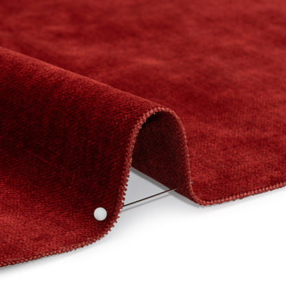 Upholstery Chenille with Latex Backing - Fire Engine - Tonnet Collection Detail