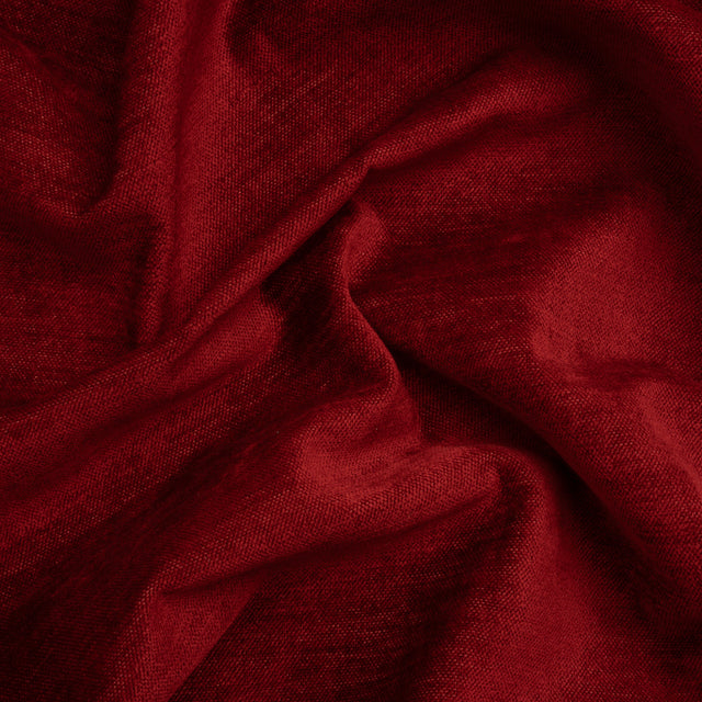 Upholstery Chenille with Latex Backing - Fire Engine - Tonnet Collection