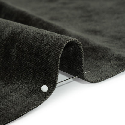 Upholstery Chenille with Latex Backing - Gunmetal - Tonnet Collection Detail