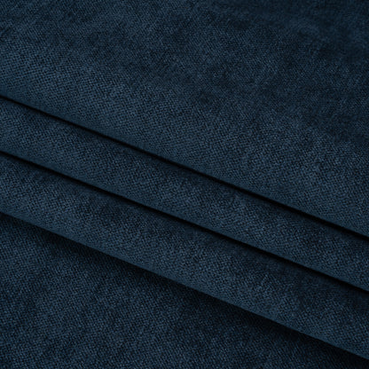 Upholstery Chenille with Latex Backing - Indigo - Tonnet Collection Folded