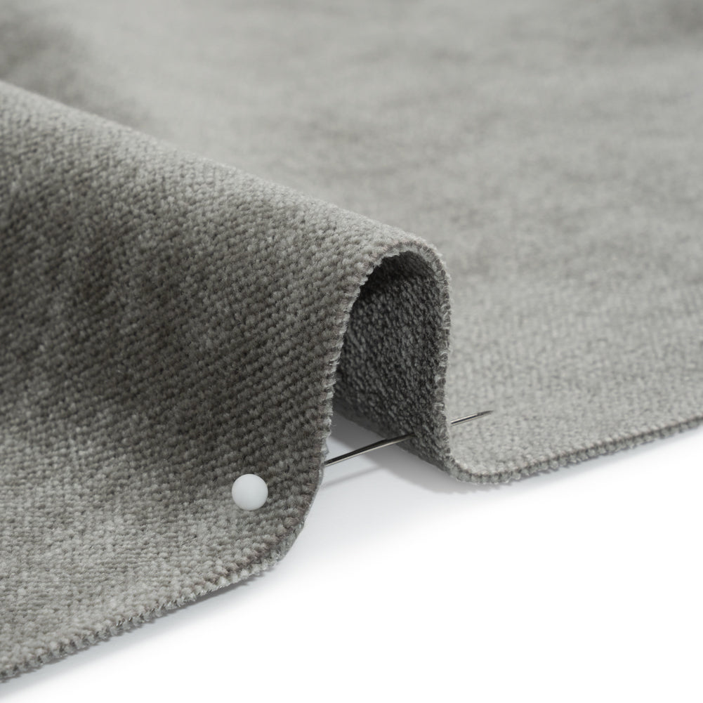 Upholstery Chenille with Latex Backing - Platinum - Tonnet Collection Detail
