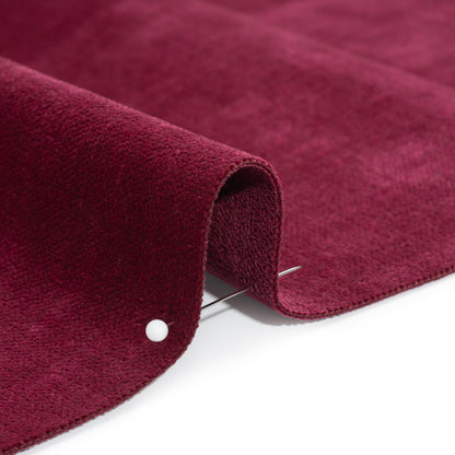 Upholstery Chenille with Latex Backing - Raspberry - Tonnet Collection Detail