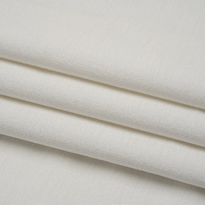 Upholstery Chenille with Latex Backing - Snow - Tonnet Collection Folded