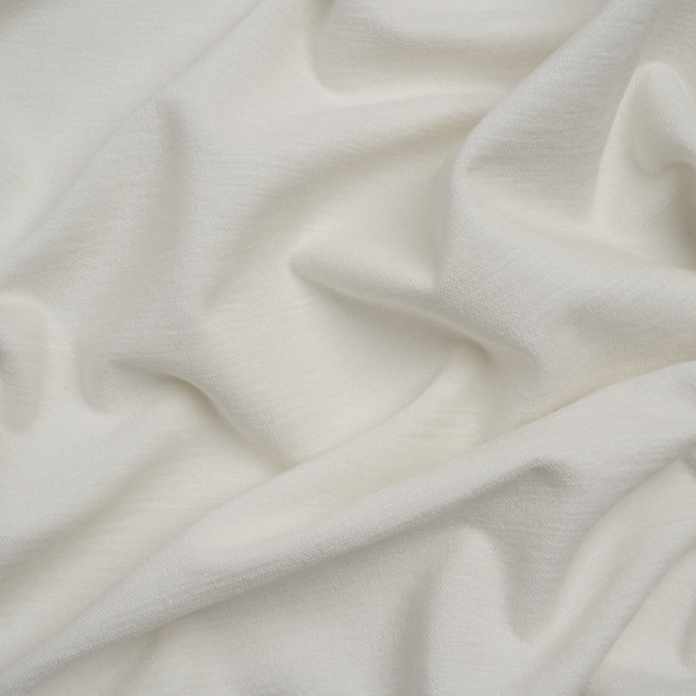 Upholstery Chenille with Latex Backing - Snow - Tonnet Collection