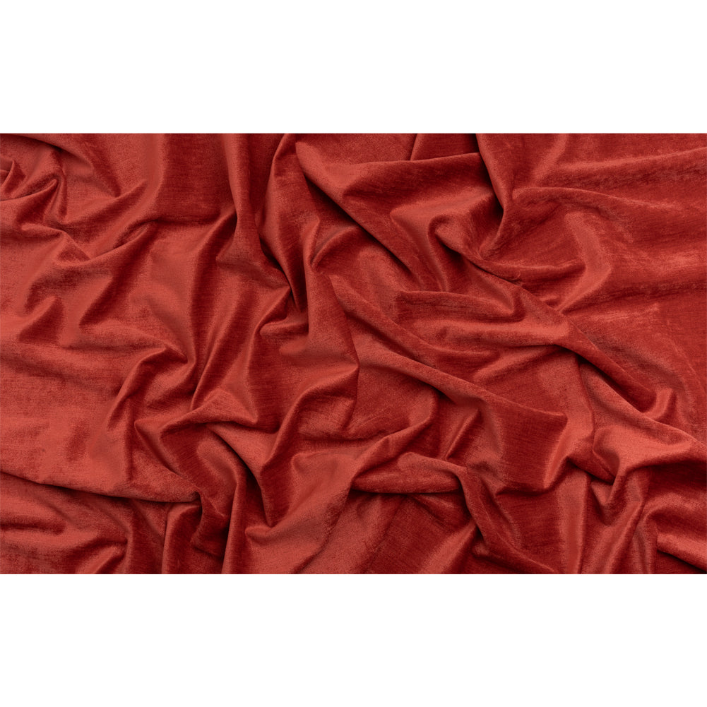 Upholstery Chenille with Latex Backing - Tomato - Tonnet Collection Full