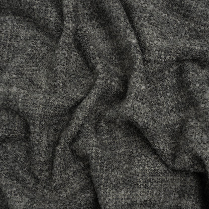 Tweed Upholstery Boucle with Latex Backing - Graphite - Algrove Collection