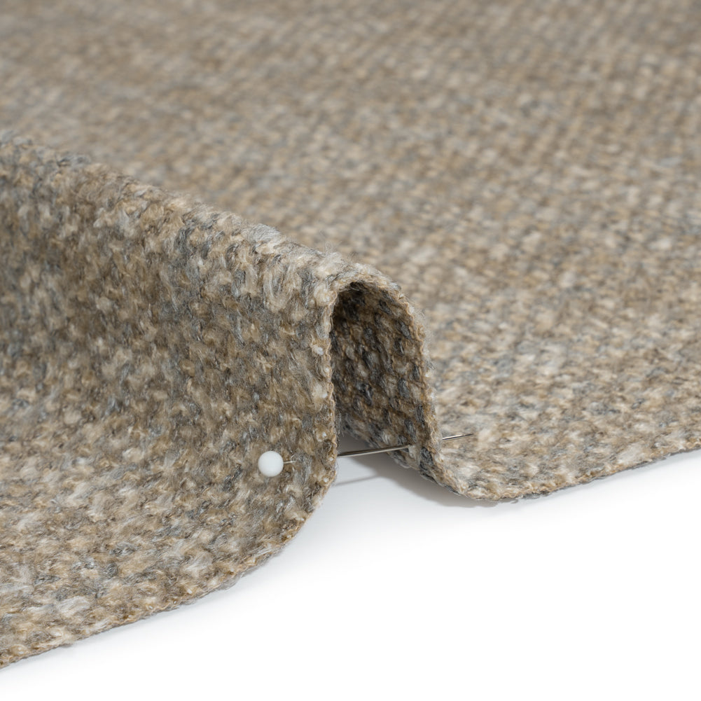 Tweed Upholstery Boucle with Latex Backing - Haze - Algrove Collection Detail