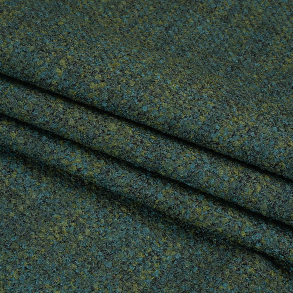 Tweed Upholstery Boucle with Latex Backing - Marsh - Algrove Collection Folded