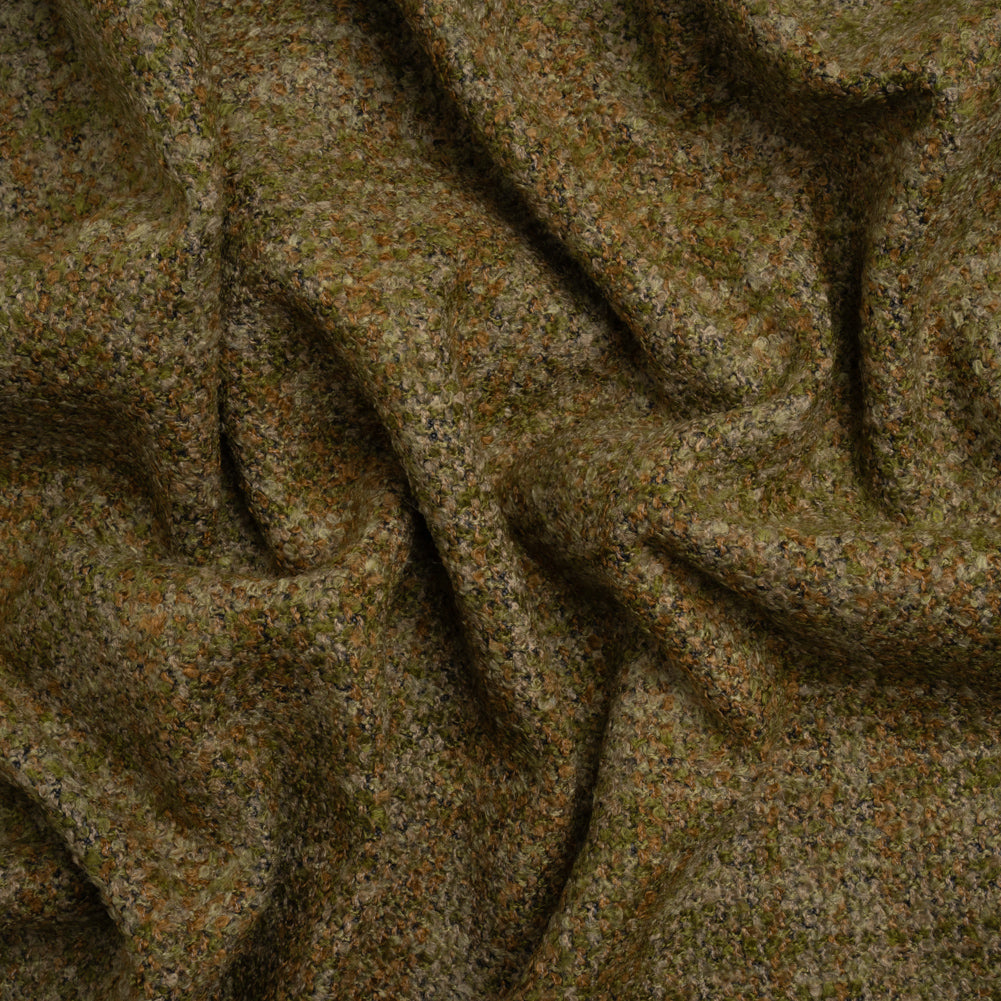 Tweed Upholstery Boucle with Latex Backing - Moss - Algrove Collection