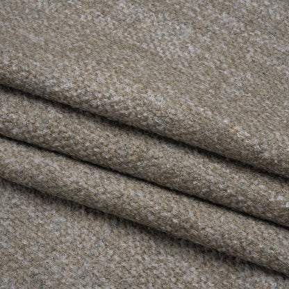 Tweed Upholstery Boucle with Latex Backing - Nickel - Algrove Collection Folded