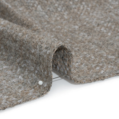 Tweed Upholstery Boucle with Latex Backing - Nickel - Algrove Collection Detail