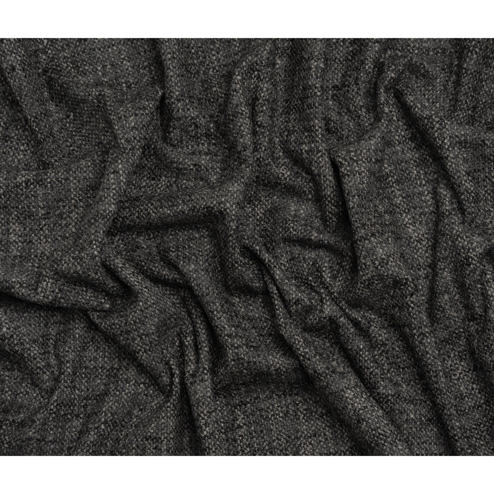 Tweed Upholstery Boucle with Latex Backing - Onyx - Algrove Collection Full