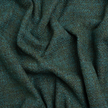 Tweed Upholstery Boucle with Latex Backing - Peacock - Algrove Collection