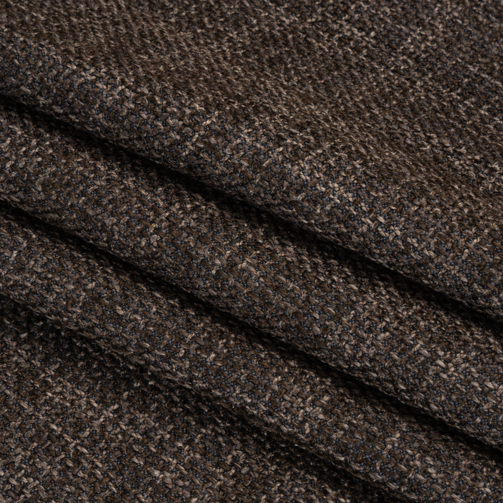 Vernon Chocolate Upholstery Tweed Folded