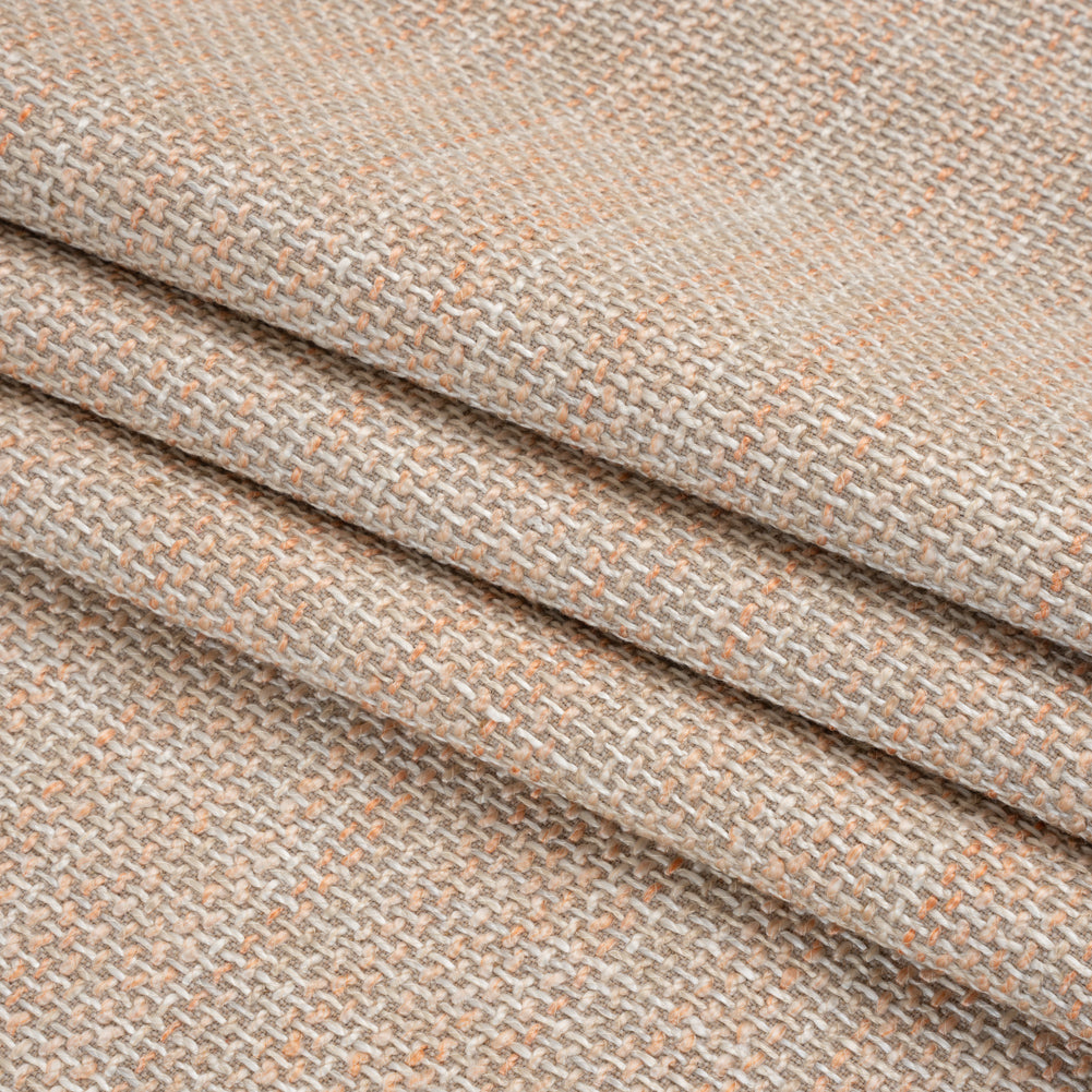 Vernon Melon Upholstery Tweed Folded