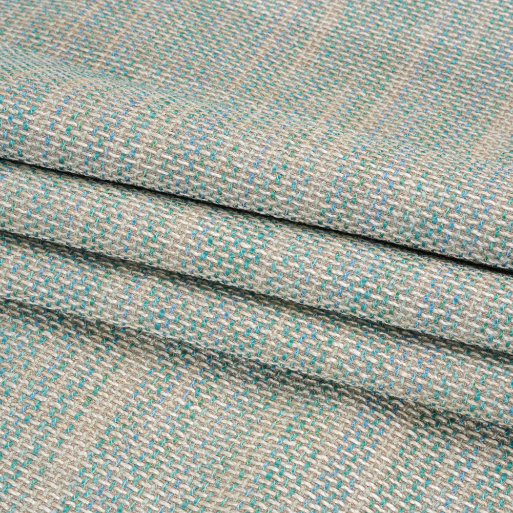 Vernon Sky Upholstery Tweed Folded