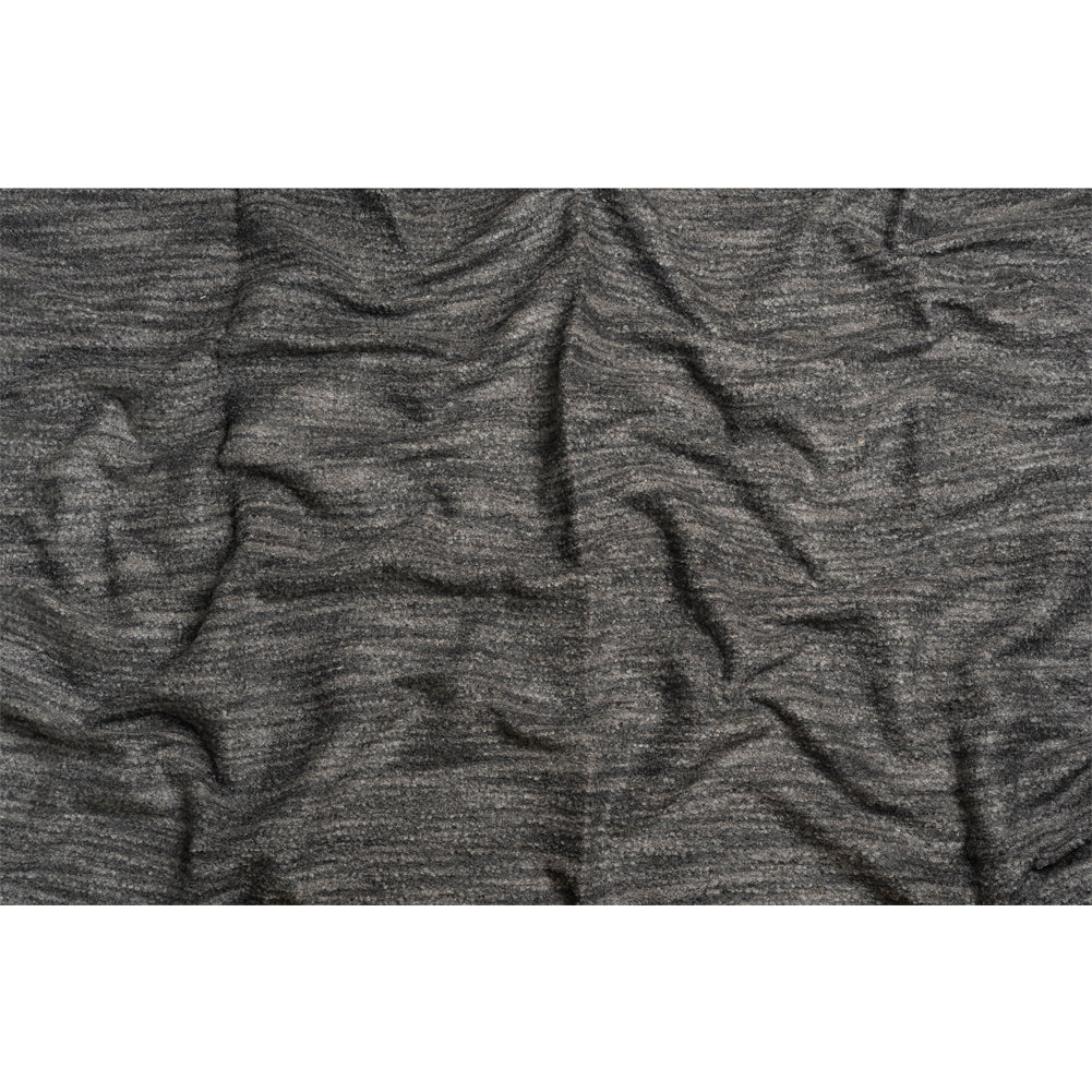 Plush Upholstery Boucle - Graphite Striated - Avenir Collection Full