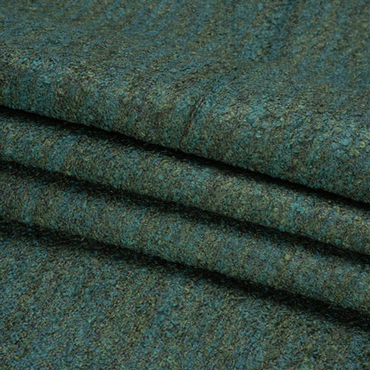 Plush Upholstery Boucle - Marine Striated - Avenir Collection Folded