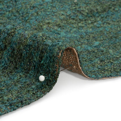 Plush Upholstery Boucle - Marine Striated - Avenir Collection Detail